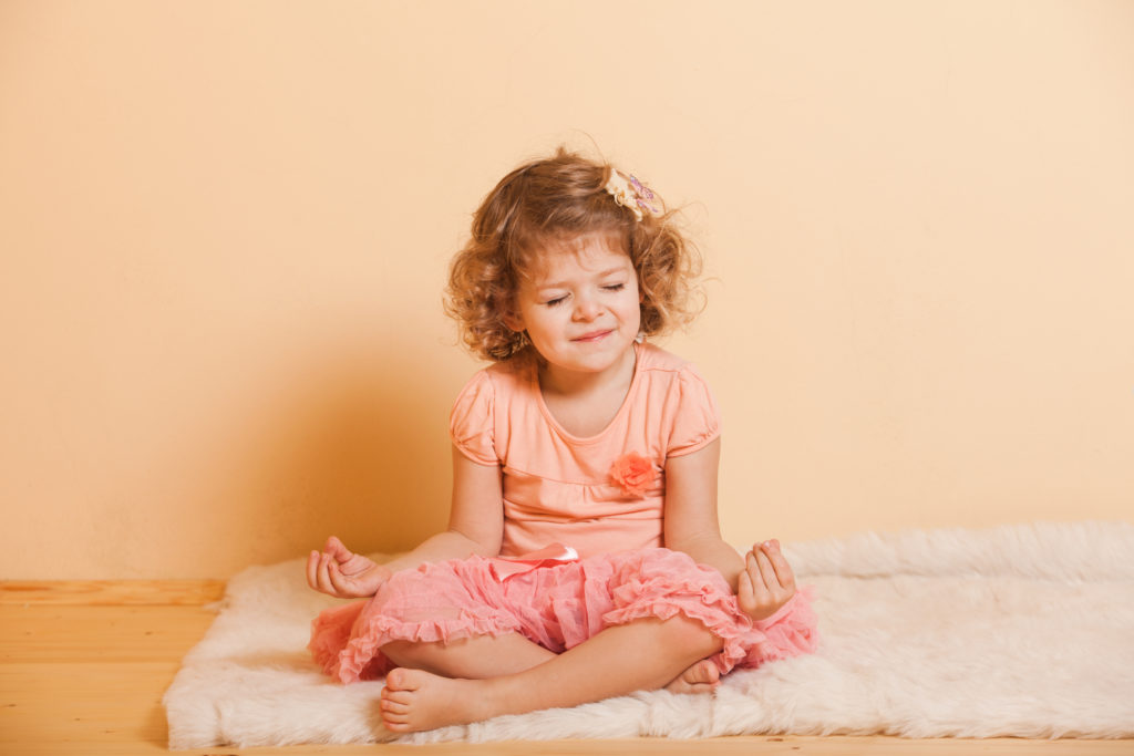 Little girl meditation